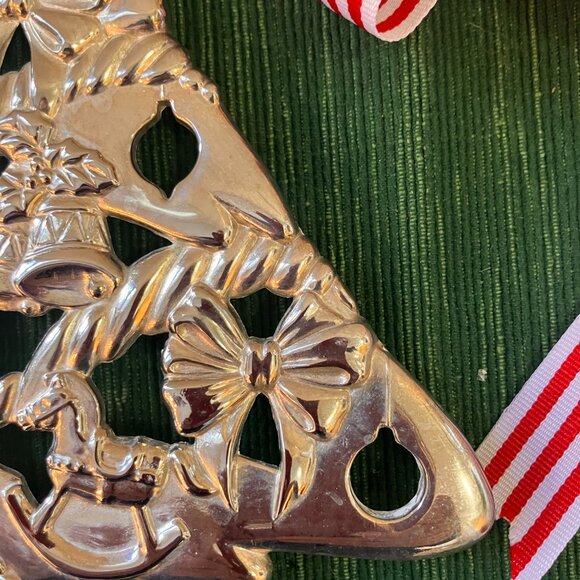 Vintage Silver Plate Christmas Tree - Wall Art/Trivet - - Picture 8 of 13